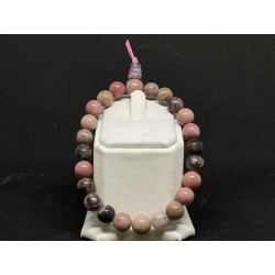 Rhodonite - Bracelet Tibétain